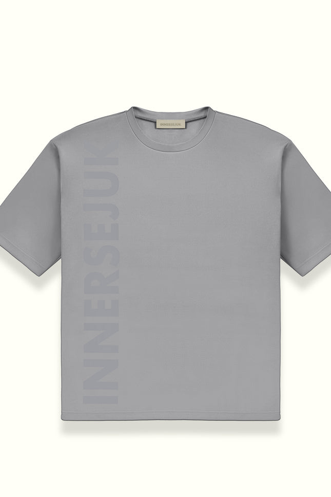 THE ICON OVERSIZED TEE IN LIGHT GREY
