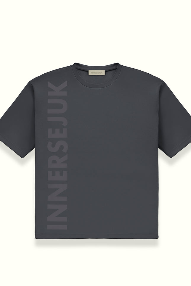 THE ICON OVERSIZED TEE IN DARK GREY