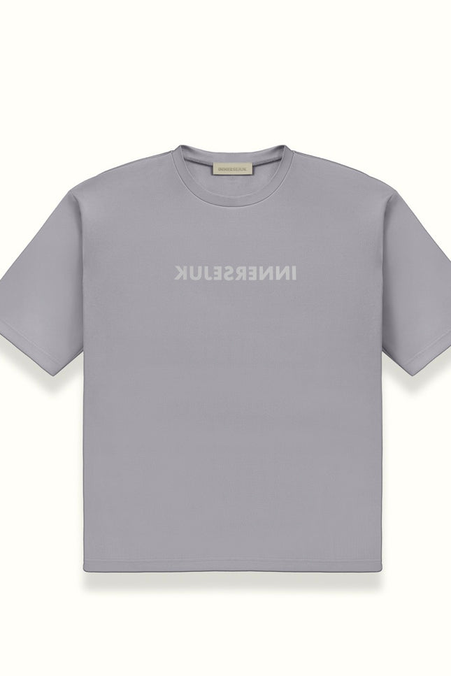 THE REVERSED OVERSIZED TEE IN LIGHT GREY