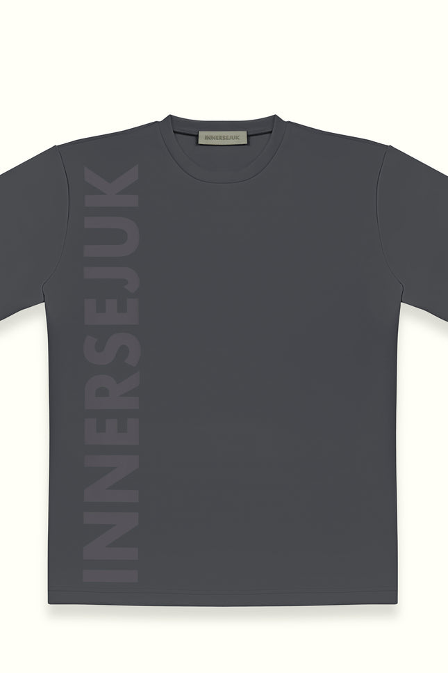 THE ICON REGULAR TEE IN DARK GREY