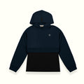 THE INNERSEJUK 2-IN-1 CROP HOODIE  IN DARK BLUE
