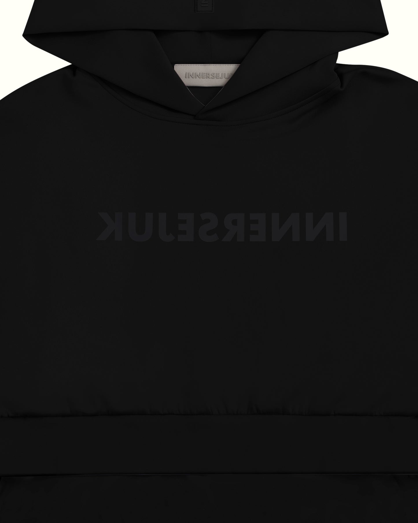 THE REVERSE 2-IN-1 CROP HOODIE  IN BLACK
