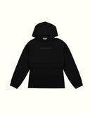 THE CLASSIC 2-IN-1 CROP HOODIE IN BLACK