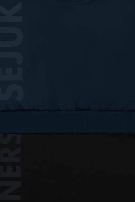 THE ICON 2-IN-1 CROP HOODIE  IN DARK BLUE