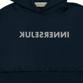 THE REVERSE 2-IN-1 CROP HOODIE  IN DARK BLUE