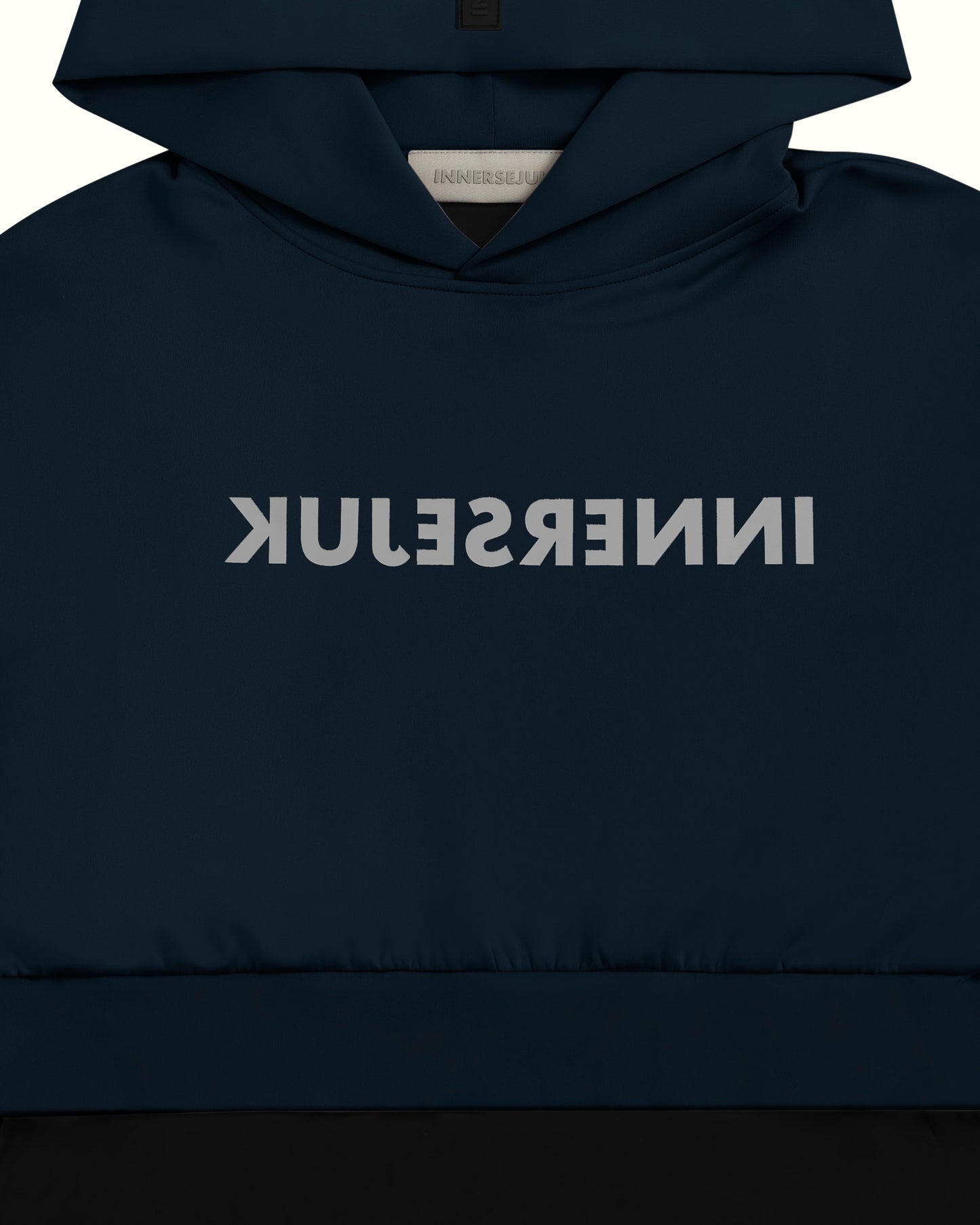 THE REVERSE 2-IN-1 CROP HOODIE  IN DARK BLUE