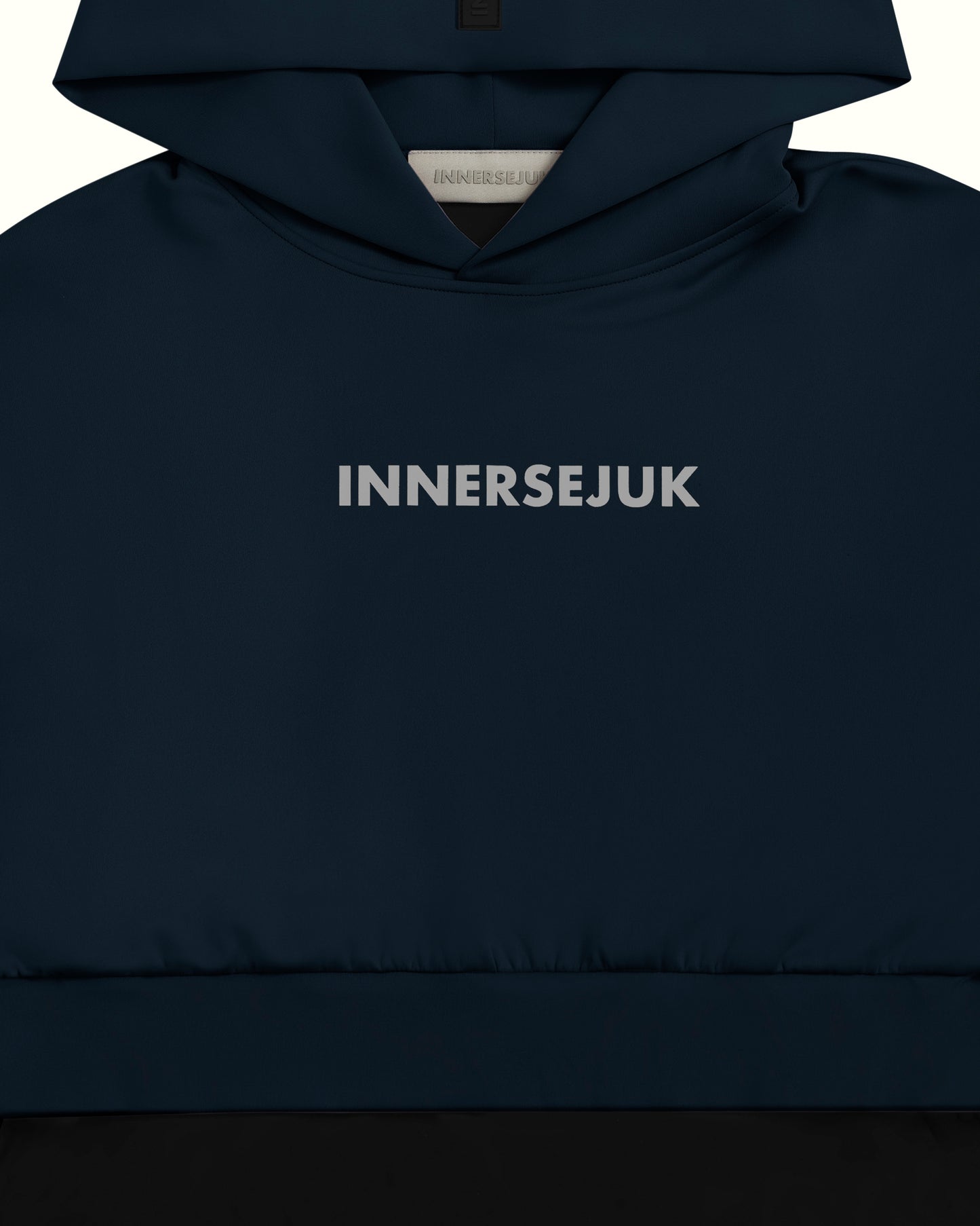 THE CLASSIC 2-IN-1 CROP HOODIE IN DARK BLUE