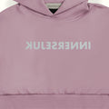 THE REVERSE 2-IN-1 CROP HOODIE  IN DUSTY PURPLE