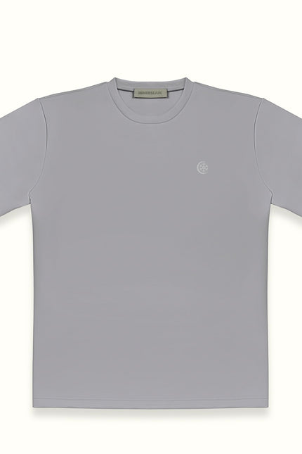 THE INNERSEJUK BACK OVERSIZED TEE IN LIGHT GREY