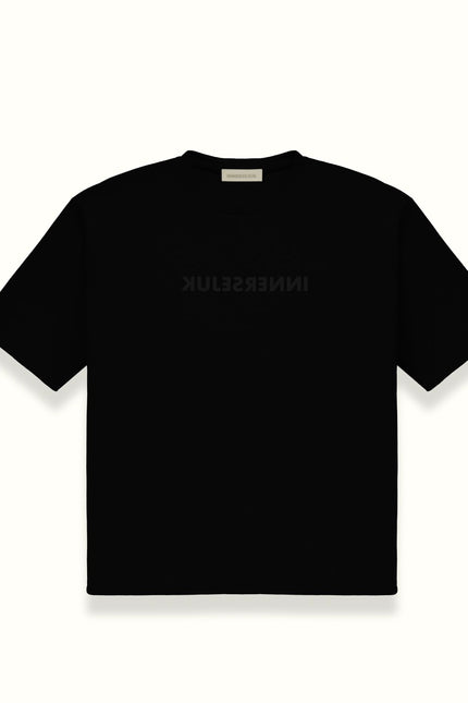 THE REVERSED OVERSIZED TEE IN BLACK