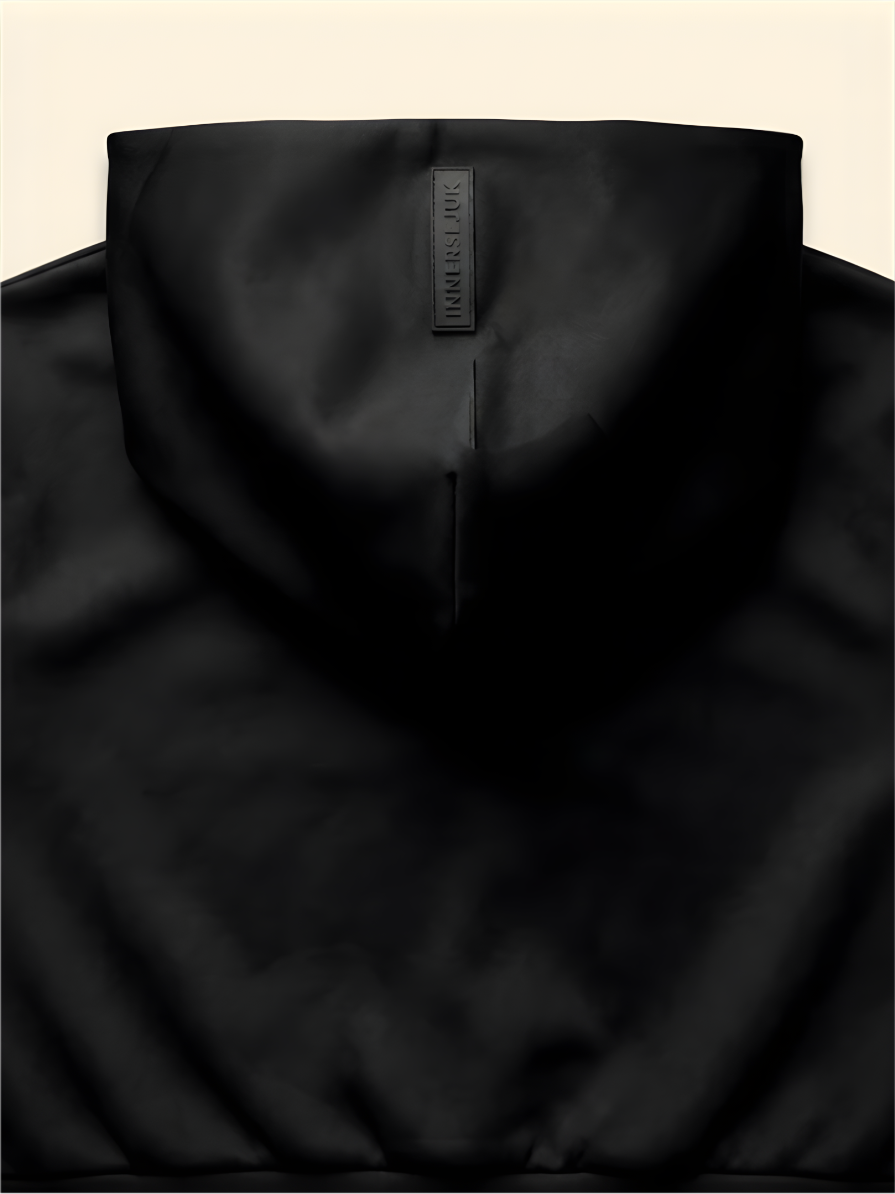 THE INNERSEJUK 2-IN-1 CROP HOODIE  IN BLACK